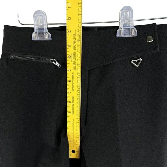 Obermeyer ITB Women's 12R Black Stirrup Stretch Wool Blend Ski Pants Snow Gear - Picture 9 of 15